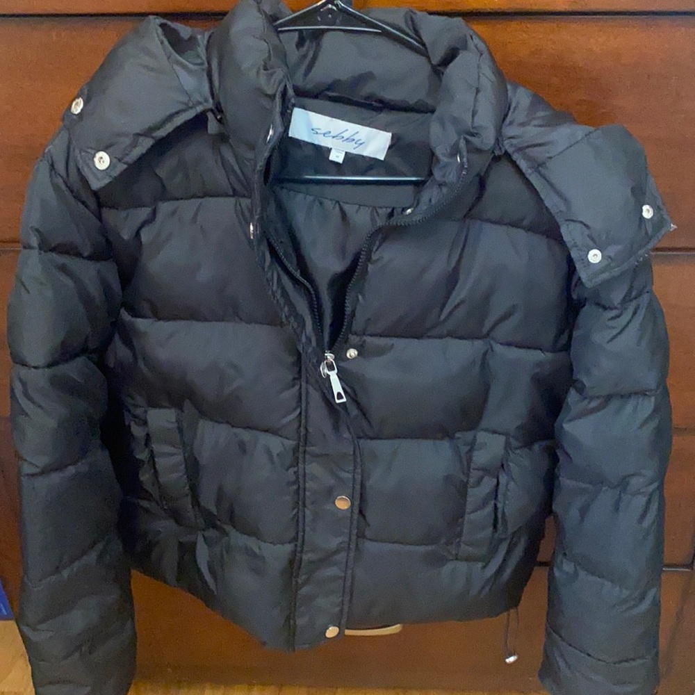 Used Black Puffer Jacket